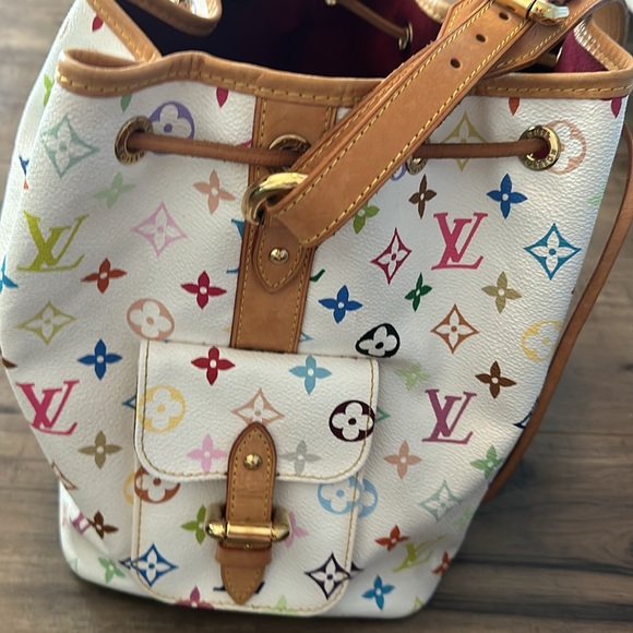 Louis Vuitton Monogram Multicolor Blanc Petite Noe Bucket Bag - Picture 4 of 9